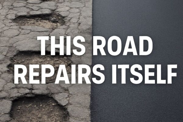 a road with potholes